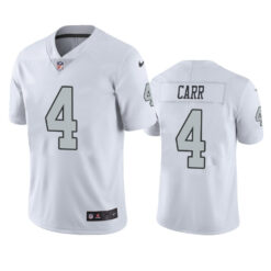 Las Vegas Raiders Derek Carr White Color Rush Limited Jersey