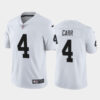 Las Vegas Raiders Derek Carr White Color Rush Limited Jersey