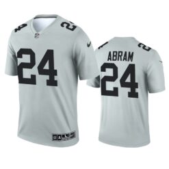 Las Vegas Raiders Johnathan Abram Silver Inverted Limited Jersey