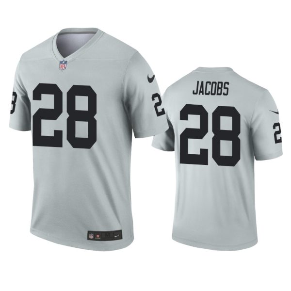 Las Vegas Raiders Josh Jacobs Silver Inverted Limited Jersey Las Vegas Raiders Josh Jacobs Silver Inverted Limited Jersey