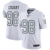 Las Vegas Raiders Maxx Crosby Silver Inverted Limited Jersey
