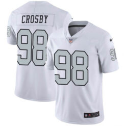 Las Vegas Raiders Maxx Crosby White Color Rush Limited Jersey