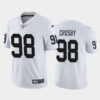 Las Vegas Raiders Maxx Crosby White Color Rush Limited Jersey