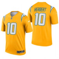 Los Angeles Chargers Justin Herbert Gold Inverted Limited Jersey