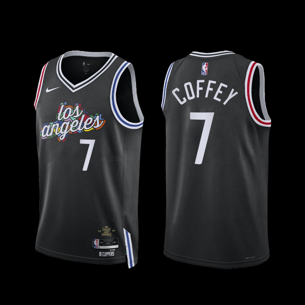 Los Angeles Clippers Amir Coffey 2022-23 City Edition Jersey Black Los Angeles Clippers Amir Coffey 2022-23 City Edition Jersey Black