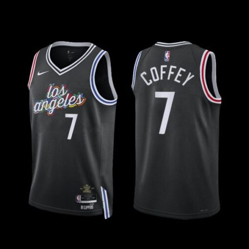 Los Angeles Clippers Amir Coffey 2022-23 City Edition Jersey Black
