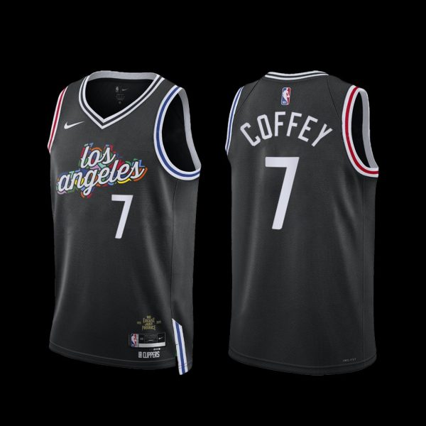 Los Angeles Clippers Amir Coffey 2022-23 City Edition Jersey Black Los Angeles Clippers Amir Coffey 2022-23 City Edition Jersey Black
