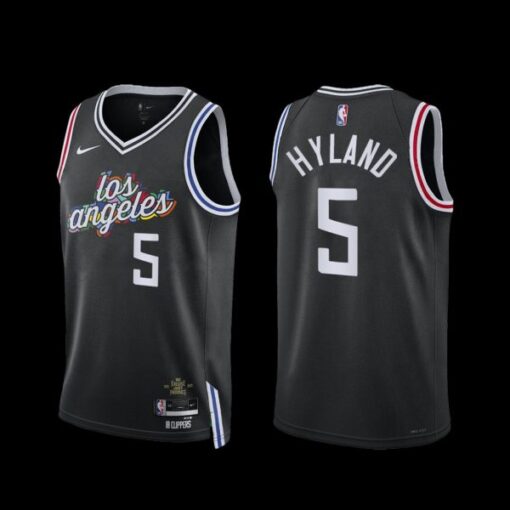 Los Angeles Clippers Bones Hyland 2022-23 Black City Edition Jersey