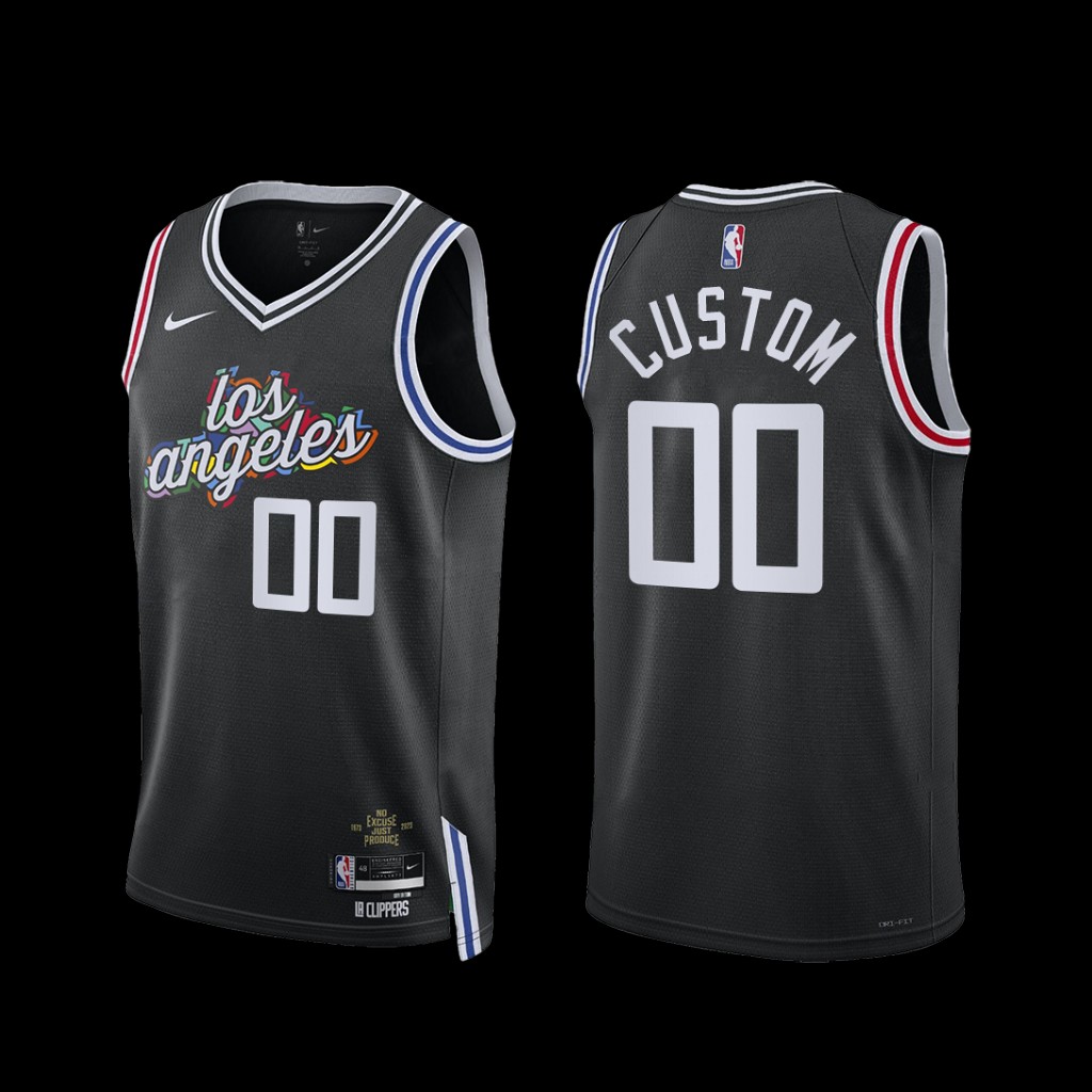 Los Angeles Clippers Custom 2022-23 City Edition Jersey Black Los Angeles Clippers Custom 2022-23 City Edition Jersey Black