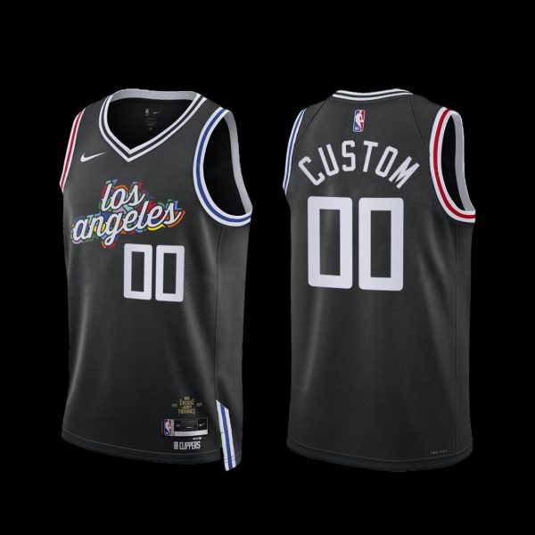 Los Angeles Clippers Custom 2022-23 City Edition Jersey Black Los Angeles Clippers Custom 2022-23 City Edition Jersey Black