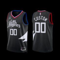 Los Angeles Clippers Custom 2022-23 Statement Edition Jersey Black