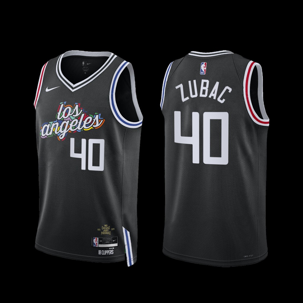 Los Angeles Clippers Ivica Zubac 2022-23 City Edition Jersey Black Los Angeles Clippers Ivica Zubac 2022-23 City Edition Jersey Black