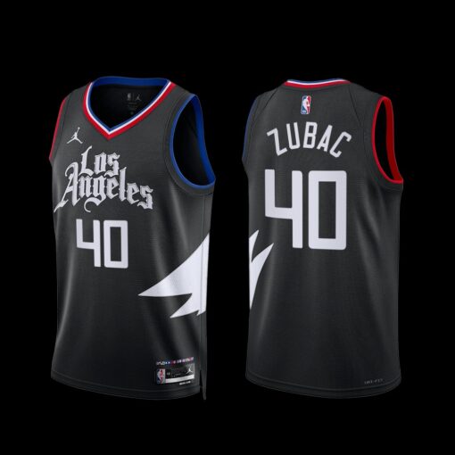 Los Angeles Clippers Ivica Zubac 2022-23 Statement Edition Jersey Black