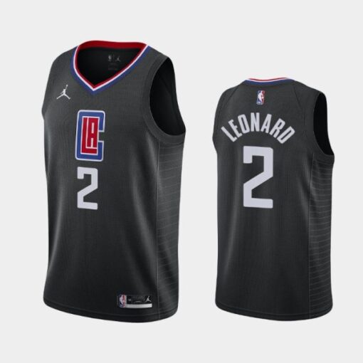 Los Angeles Clippers Kawhi Leonard 2021 Black Statement Jersey