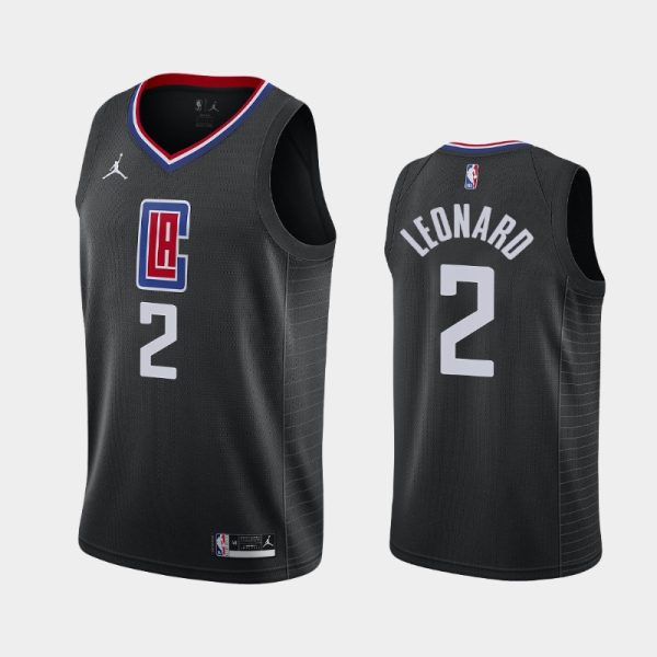 Los Angeles Clippers Kawhi Leonard 2021 Black Statement Jersey Los Angeles Clippers Kawhi Leonard 2021 Black Statement Jersey