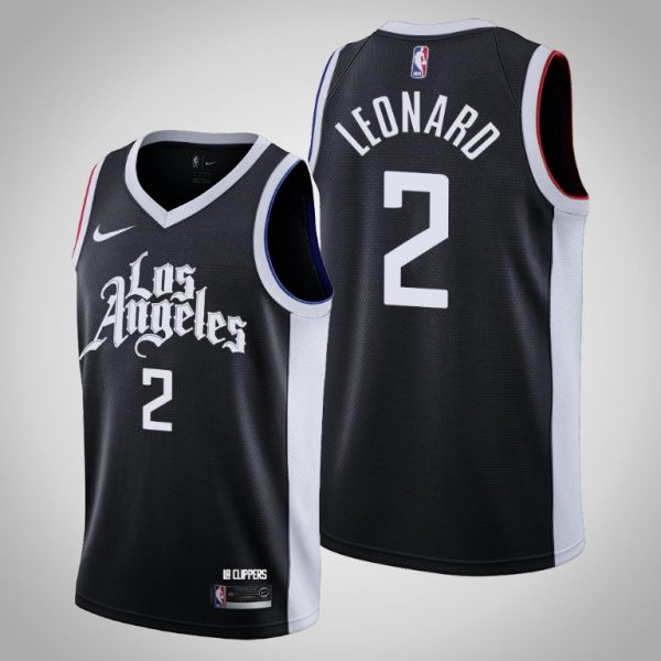 Los Angeles Clippers Kawhi Leonard 2021 City Black Jersey Los Angeles Clippers Kawhi Leonard 2021 City Black Jersey
