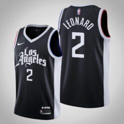 Los Angeles Clippers Kawhi Leonard 2021 City Black Jersey