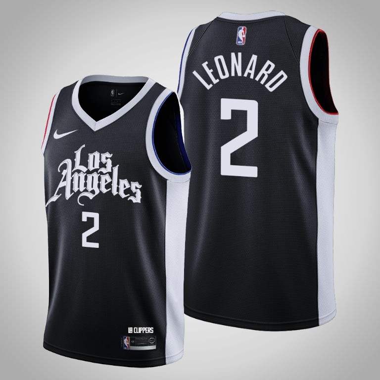 Los Angeles Clippers Kawhi Leonard 2021 City Black Jersey Los Angeles Clippers Kawhi Leonard 2021 City Black Jersey