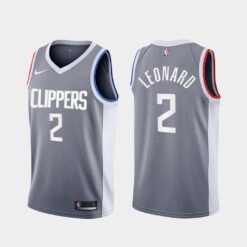 Los Angeles Clippers Kawhi Leonard 2021 Earned Gray Jersey
