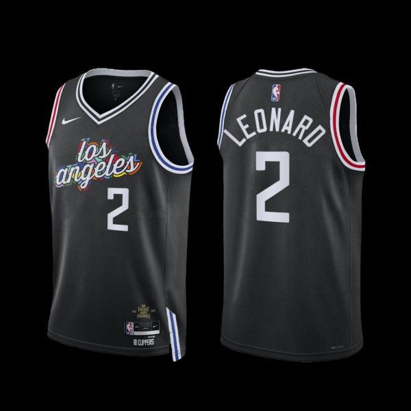 Los Angeles Clippers Kawhi Leonard 2022-23 City Edition Jersey Black Los Angeles Clippers Kawhi Leonard 2022-23 City Edition Jersey Black