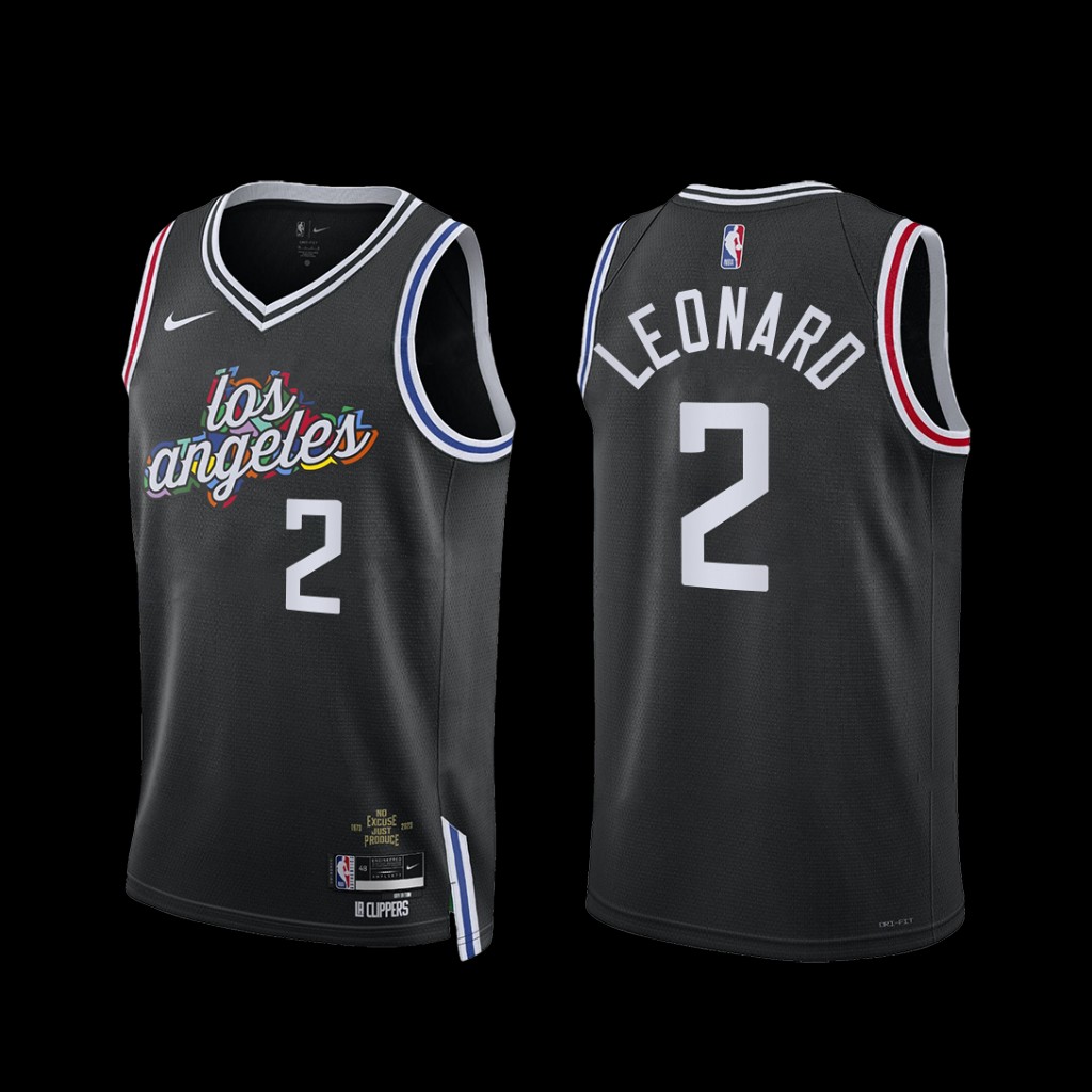 Los Angeles Clippers Kawhi Leonard 2022-23 City Edition Jersey Black Los Angeles Clippers Kawhi Leonard 2022-23 City Edition Jersey Black