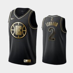 Los Angeles Clippers Kawhi Leonard Black Golden Jersey