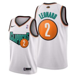 Los Angeles Clippers Kawhi Leonard White 1993 Throwback Jersey