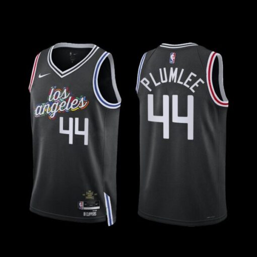 Los Angeles Clippers Mason Plumlee 2022-23 City Edition Jersey Black