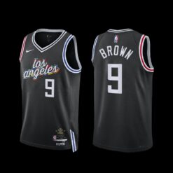 Los Angeles Clippers Moses Brown 2022-23 City Edition Jersey Black