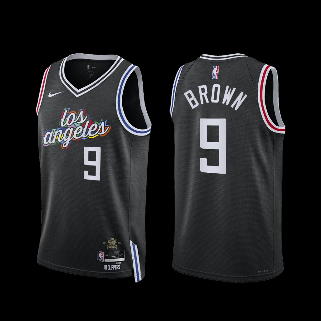 Los Angeles Clippers Moses Brown 2022-23 City Edition Jersey Black Los Angeles Clippers Moses Brown 2022-23 City Edition Jersey Black