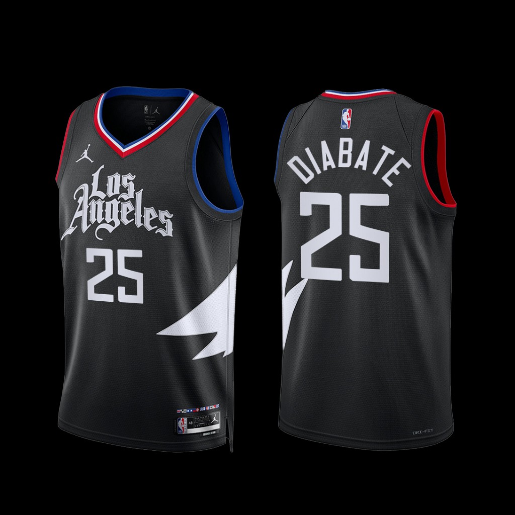 Los Angeles Clippers Moussa Diabate 2022-23 Statement Edition Jersey Black Los Angeles Clippers Moussa Diabate 2022-23 Statement Edition Jersey Black