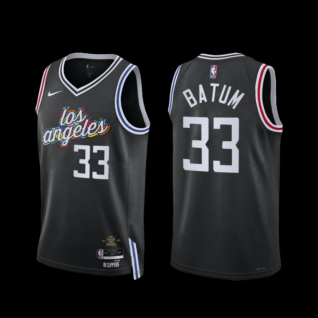 Los Angeles Clippers Nicolas Batum 2022-23 City Edition Jersey Black Los Angeles Clippers Nicolas Batum 2022-23 City Edition Jersey Black
