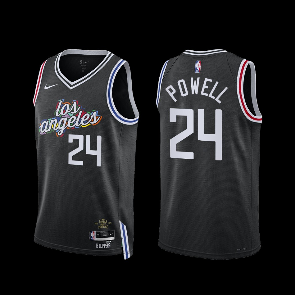 Los Angeles Clippers Norman Powell 2022-23 City Edition Jersey Black Los Angeles Clippers Norman Powell 2022-23 City Edition Jersey Black