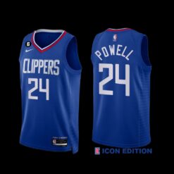 Los Angeles Clippers Norman Powell 2022-23 Icon Edition NO.6 Patch Jersey Royal