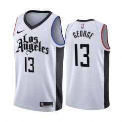 Los Angeles Clippers Paul George 2020 White City Edition Jersey