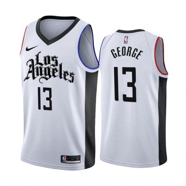 Los Angeles Clippers Paul George 2020 White City Edition Jersey Los Angeles Clippers Paul George 2020 White City Edition Jersey