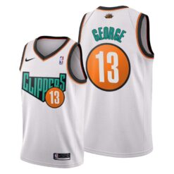 Los Angeles Clippers Paul George White 1993 Throwback Jersey