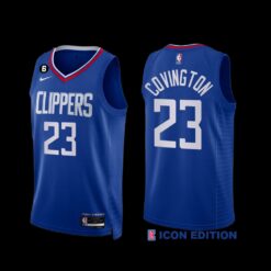 Los Angeles Clippers Robert Covington 2022-23 Icon Edition NO.6 Patch Jersey Royal