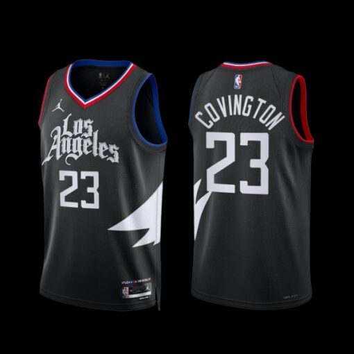Los Angeles Clippers Robert Covington 2022-23 Statement Edition Jersey Black