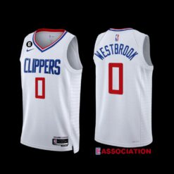 Los Angeles Clippers Russell Westbrook 2022-23 White Association Edition Jersey