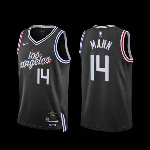 Los Angeles Clippers Terance Mann 2022-23 City Edition Jersey Black Los Angeles Clippers Terance Mann 2022-23 City Edition Jersey Black