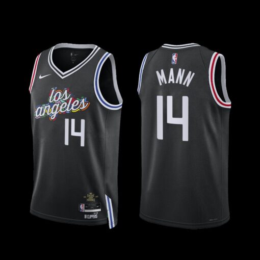Los Angeles Clippers Terance Mann 2022-23 City Edition Jersey Black