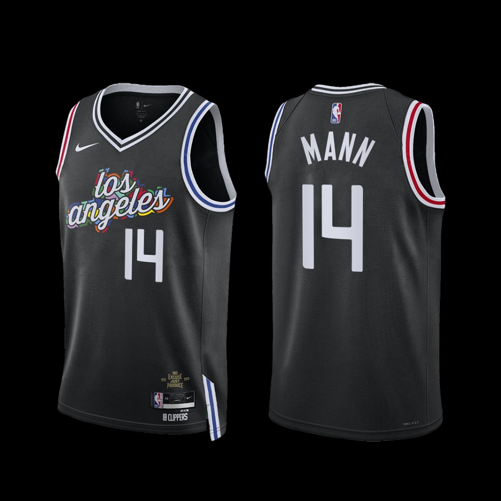 Los Angeles Clippers Terance Mann 2022-23 City Edition Jersey Black Los Angeles Clippers Terance Mann 2022-23 City Edition Jersey Black