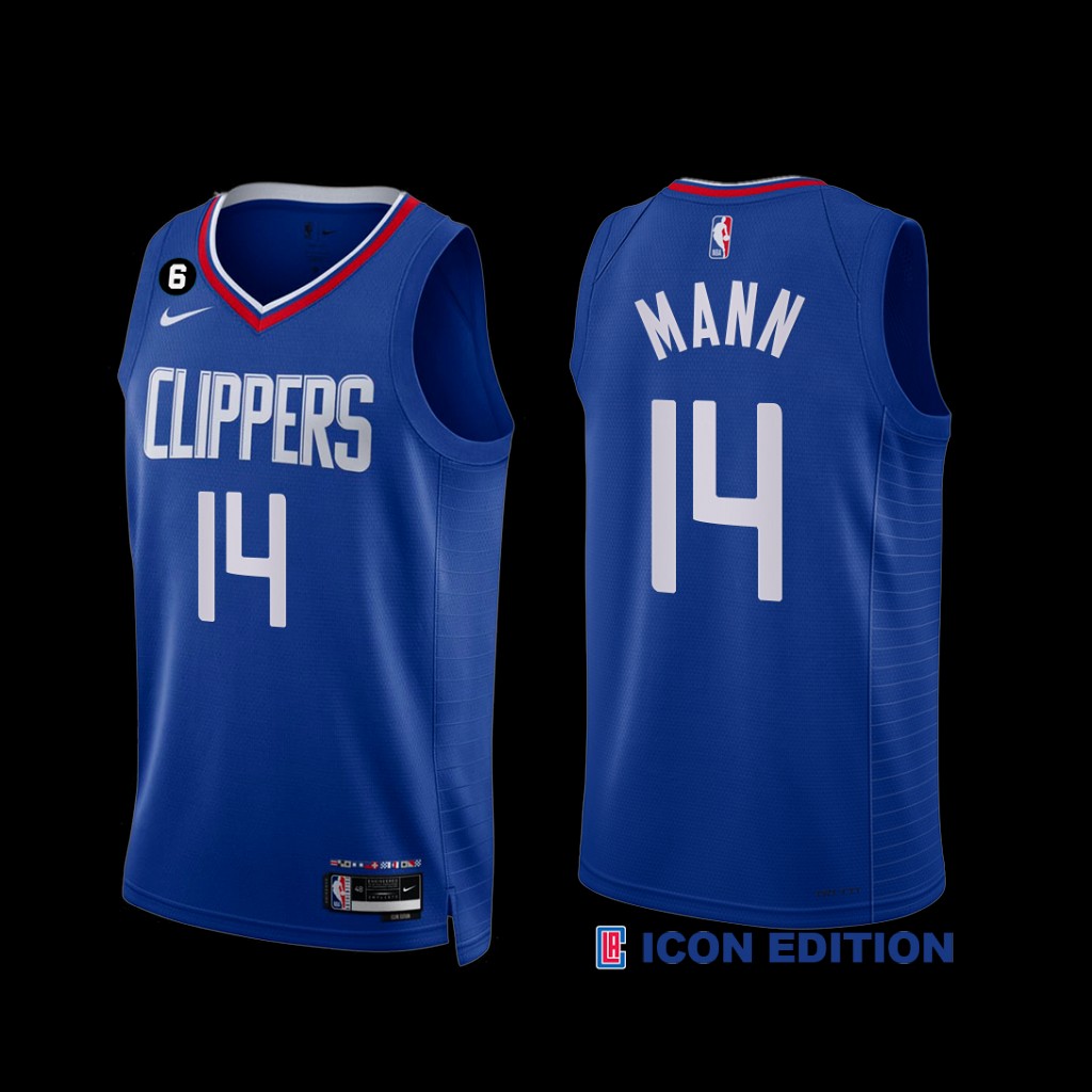 Los Angeles Clippers Terance Mann 2022-23 Icon Edition NO.6 Patch Jersey Royal Los Angeles Clippers Terance Mann 2022-23 Icon Edition NO.6 Patch Jersey Royal