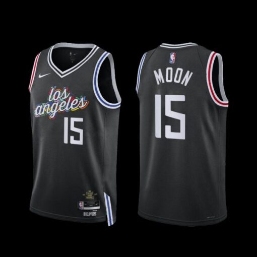 Los Angeles Clippers Xavier Moon 2022-23 City Edition Jersey Black