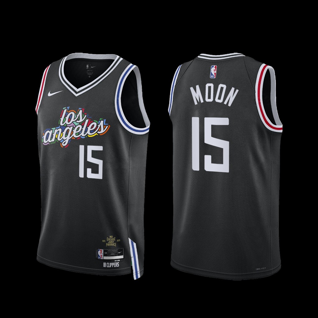 Los Angeles Clippers Xavier Moon 2022-23 City Edition Jersey Black Los Angeles Clippers Xavier Moon 2022-23 City Edition Jersey Black