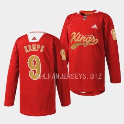Los Angeles Kings Adrian Kempe Cherry LA Red Jersey