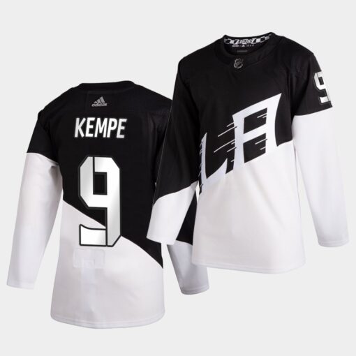 Los Angeles Kings Adrian Kempe Stadium Series White Black Jersey