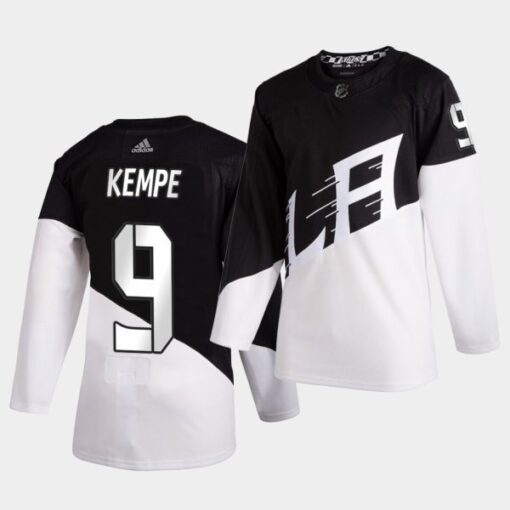 Los Angeles Kings Adrian Kempe Stadium Series White Black Jersey