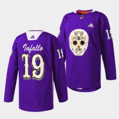 Los Angeles Kings Alex Iafallo Purple Dia De Los Metros Night Sugar Skull Jersey